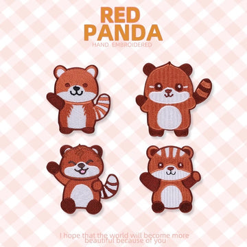 Sunny Red Panda Patches (Stick-On)