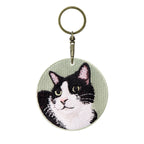 Cute Double-Sided Embroidered Cat Charms