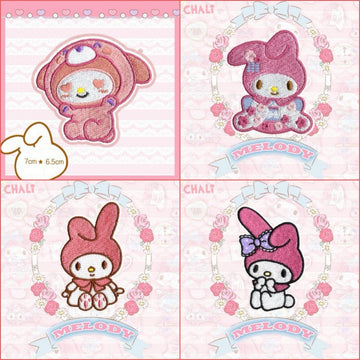 Pink Blossom Bunny Patches (Stick-On)