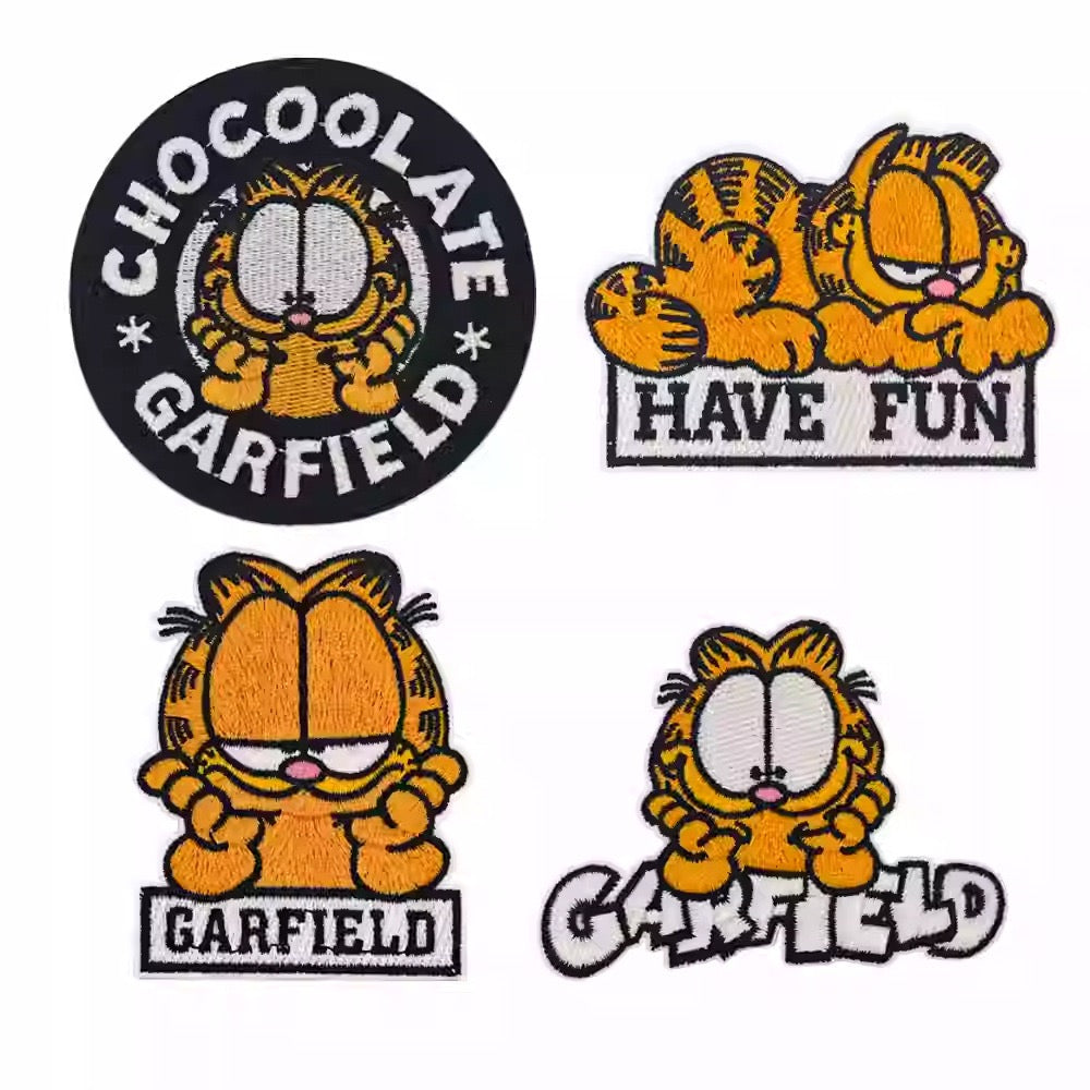 Grumpy Orange Cat Patches (Stick-On)