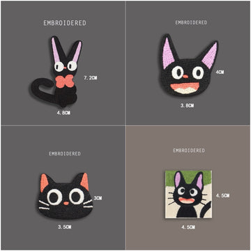 Happy Black Cat Patches(Stick-On)