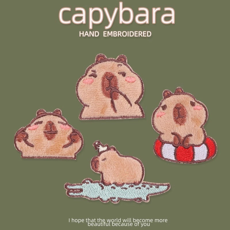 Chill Capybara Patches (Stick-On)