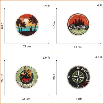 Outdoor Enthusiast Patches (Iron-On)