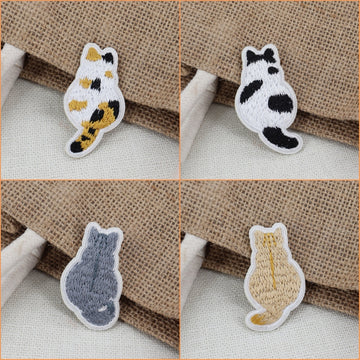 Cute Cat from Behind Patches(Stick-On)