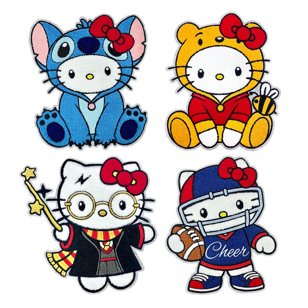 Jumbo Cute Cartoon Cat Patches (Iron-On)