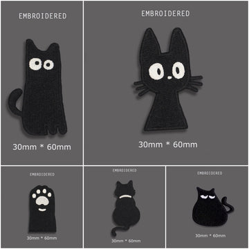 Cute Black Cat Patches(Stick-On)