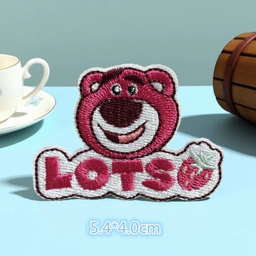 Pink Bear ① Patches(Stick-On)