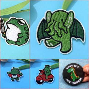 Green Animals Patches (Iron-On)