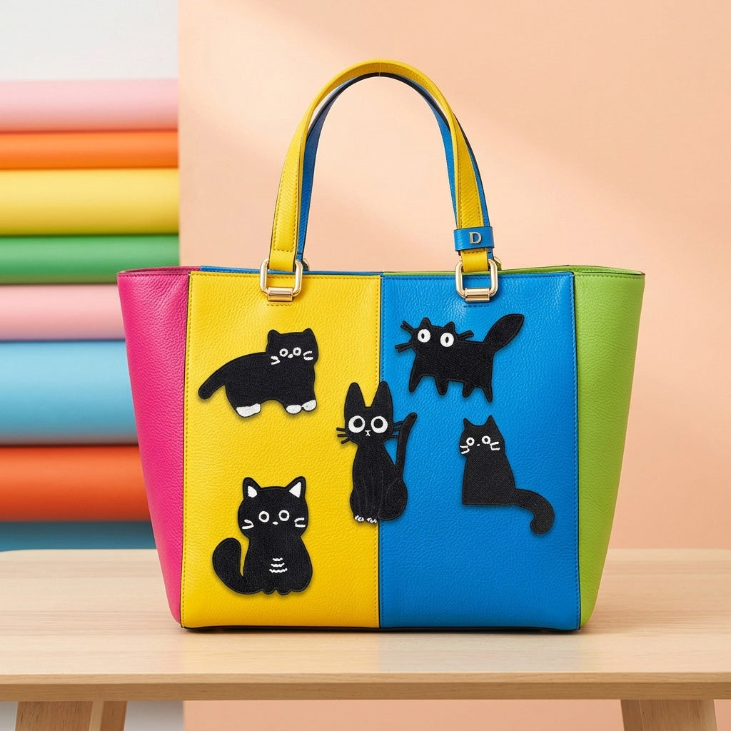 Adorable Black Cat Patches (Stick-On)
