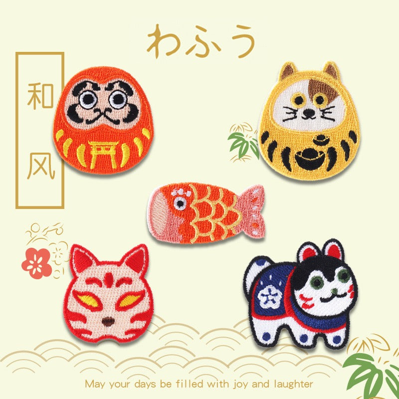 Japanese Style Lucky Patches (Stick-On)