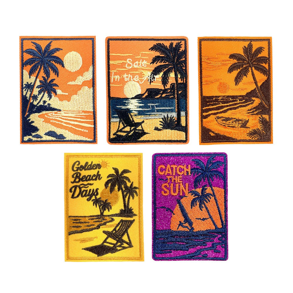 Sunset Beach Patches (Iron-On) - CheerCove