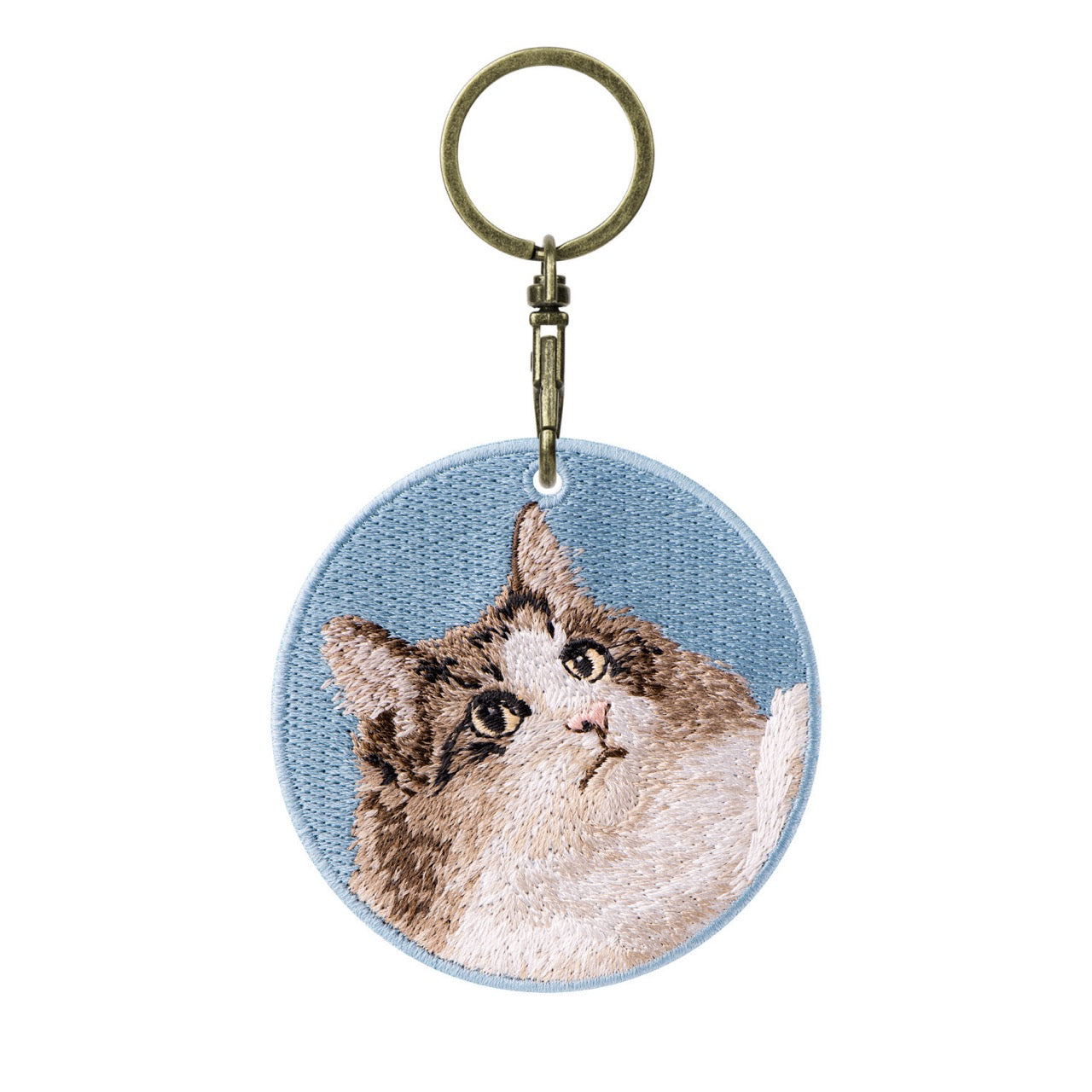 Cute Double-Sided Embroidered Cat Charms