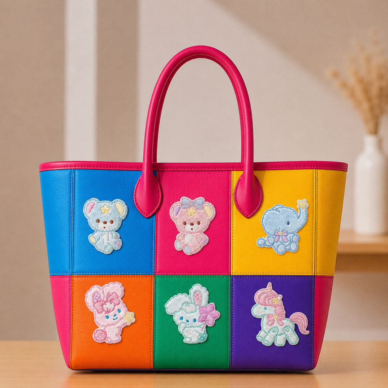 Plush Cartoon Animals Patches(Stick-On)
