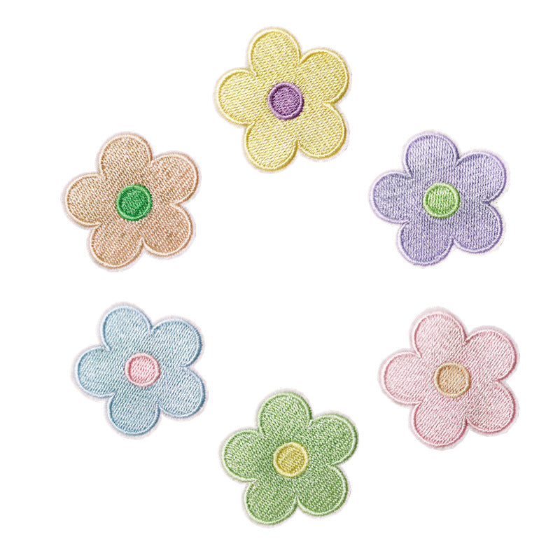 6-Color Flower Embroidered Patches - CheerCove