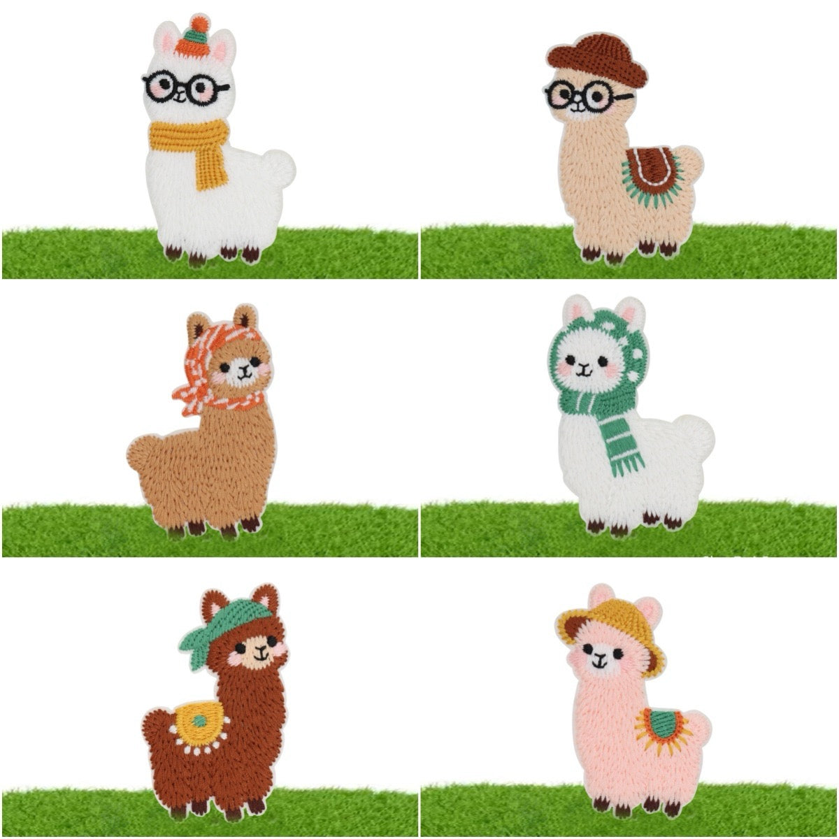 Fluffy Alpaca Patches (Stick-On)