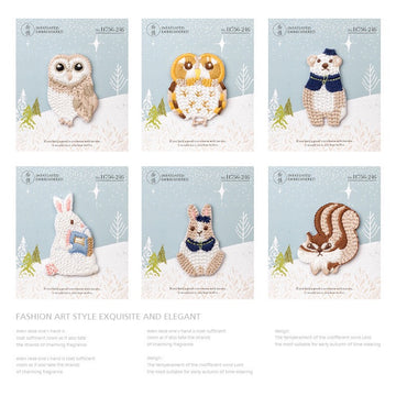 Funny Animals Patches (Iron-On)