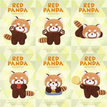 Embroidered Pins of Cute Red Panda