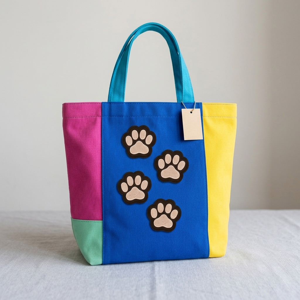 Cute Dog Paw Print Patches (Iron-On)