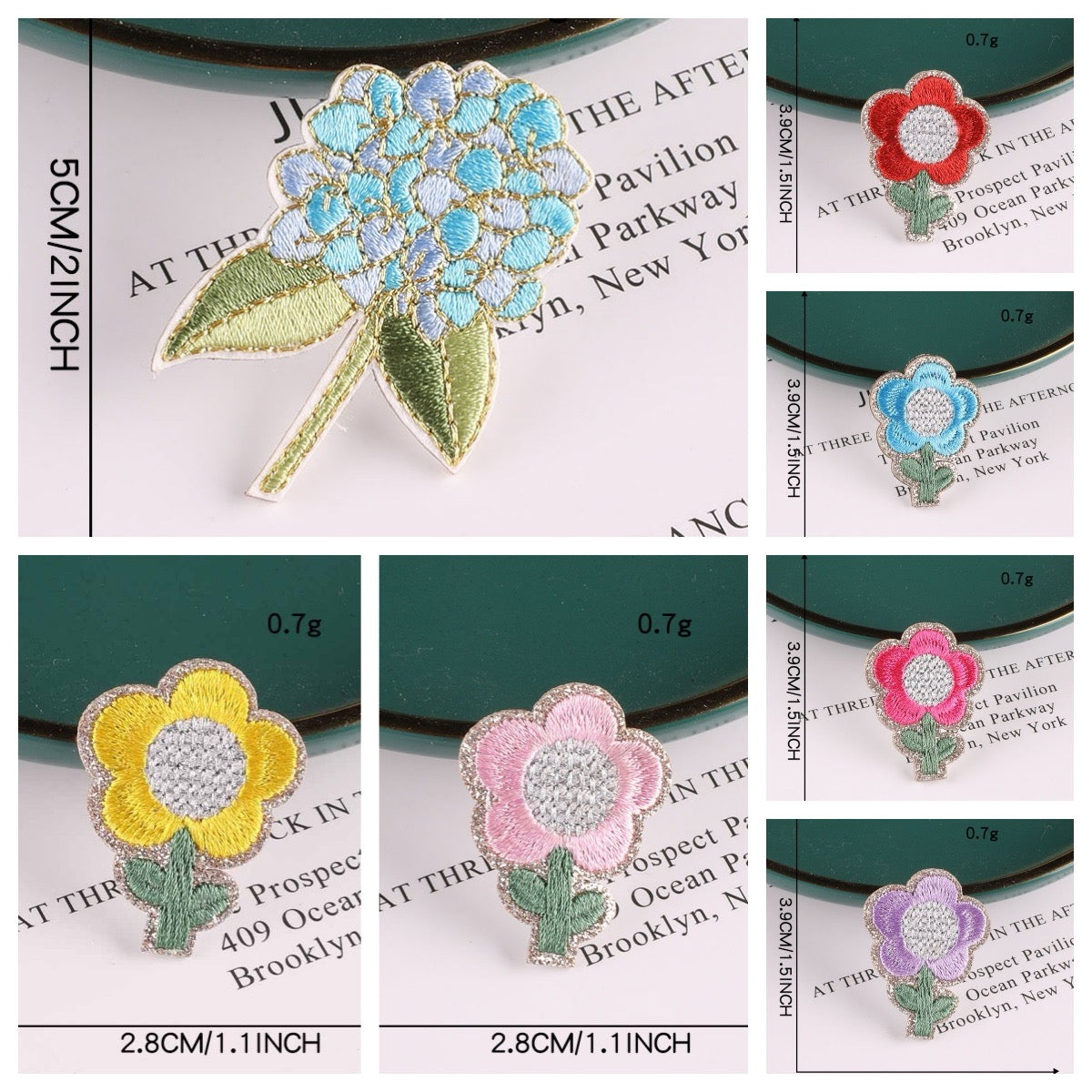 Flower Embroidered Patches - Multiple Designs Available - CheerCove