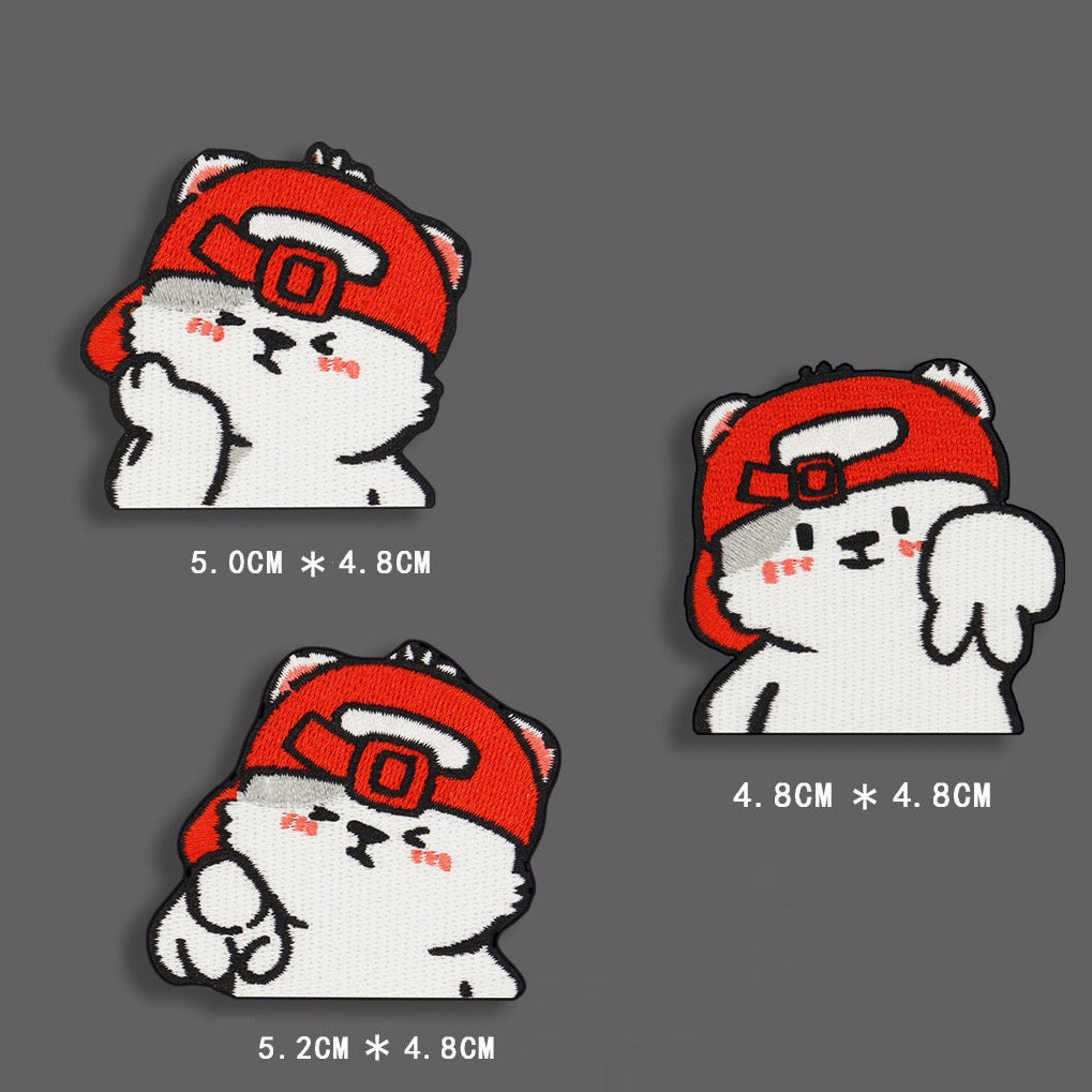 Cool Hip-Hop Puppy Patches (Stick-On)
