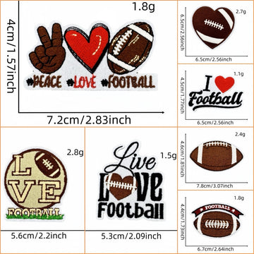 Football ② Patches (Iron-On)