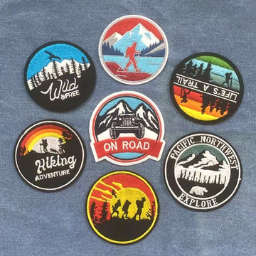 Mountain Hiker Patches (Iron-On)