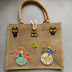 Large-Eyed Black Cat Patches(Stick-On)