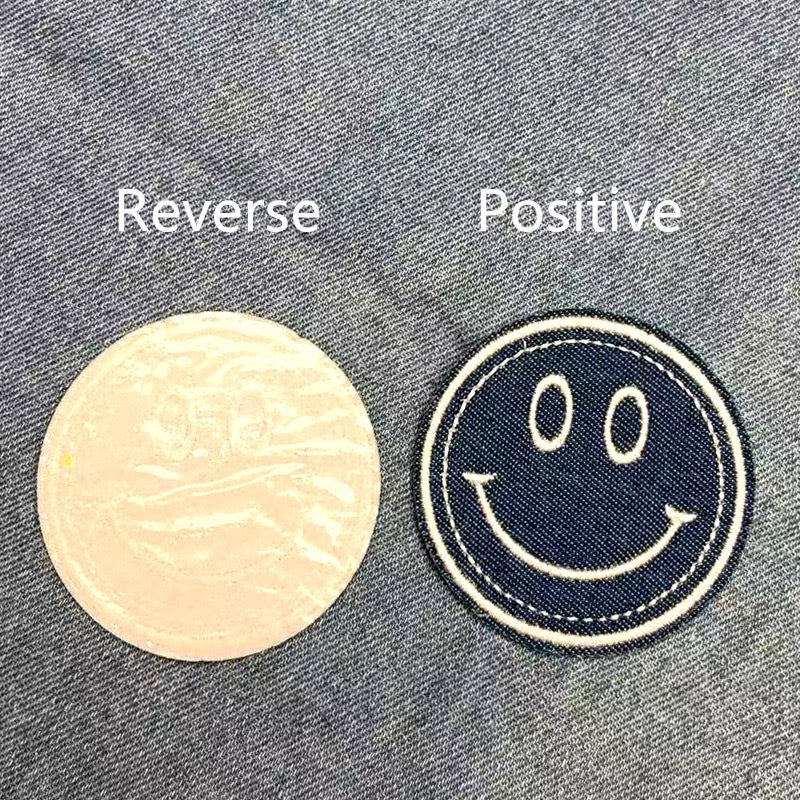 Happy Face Patches (Iron-On)