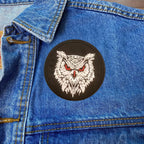 Creepy Owl Patches (Iron-On)
