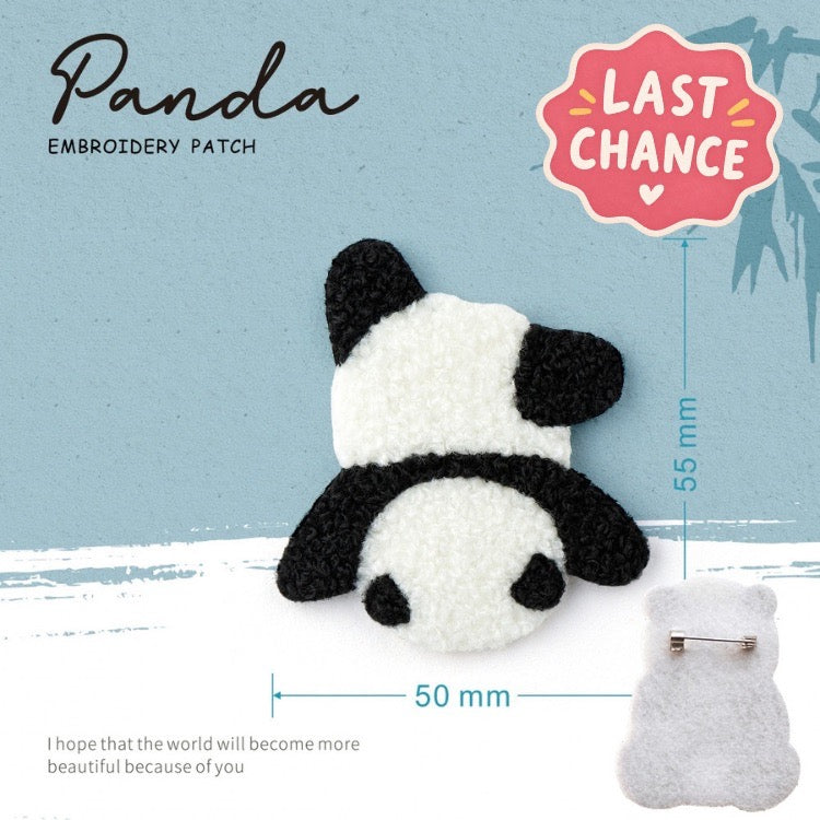 Embroidered Pins of Cute Panda ①