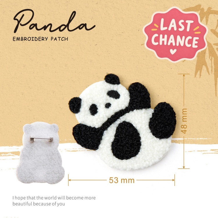 Embroidered Pins of Cute Panda ②