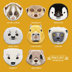 Animal Portrait Patches (Stick-On)