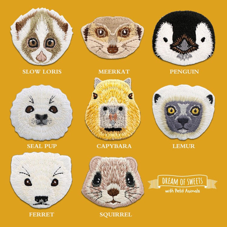 Animal Portrait Patches (Stick-On)