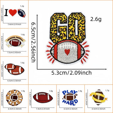 Football ① Patches (Iron-On)