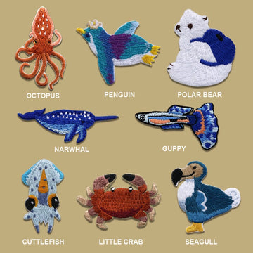 Ocean Wonders Patches (Stick-On) - CheerCove