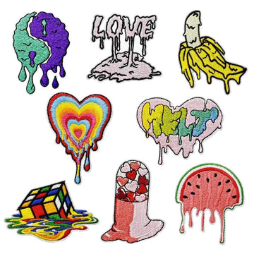 Colorful Doodle Patches (Iron-On)