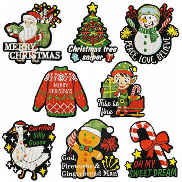 Christmas Patches (Iron-On)