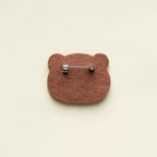 Embroidered Pins of a Cute Red Panda in a Hat