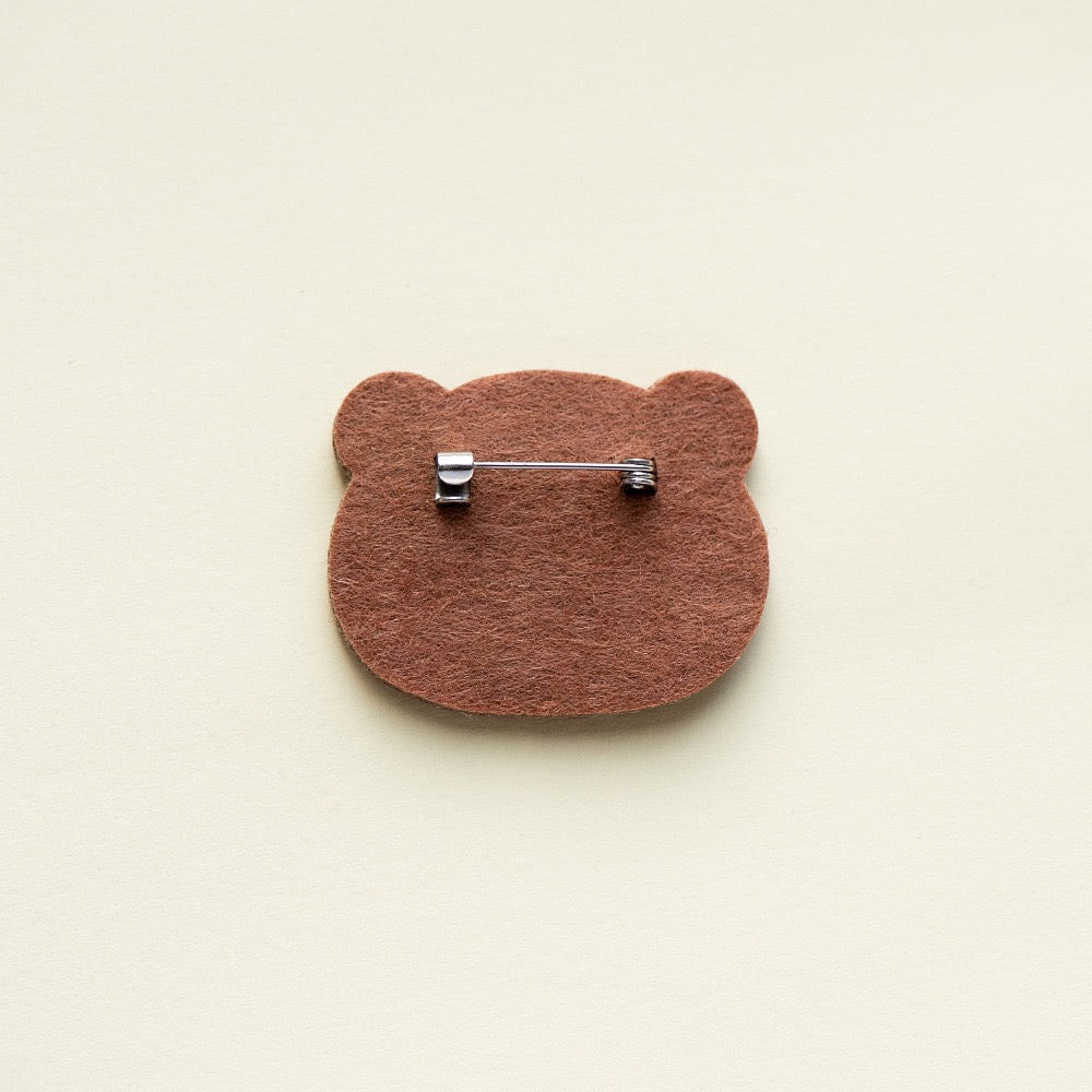 Embroidered Pins of a Cute Red Panda in a Hat