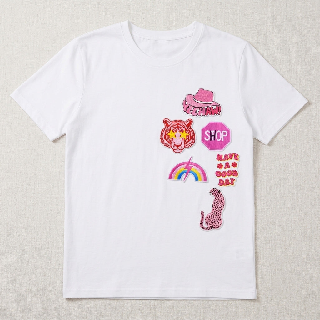 Pink Dreamscape ① Patches (Iron-On)