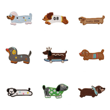Playful Wiener Dog Embroidered Patches - Multiple Designs Available - CheerCove