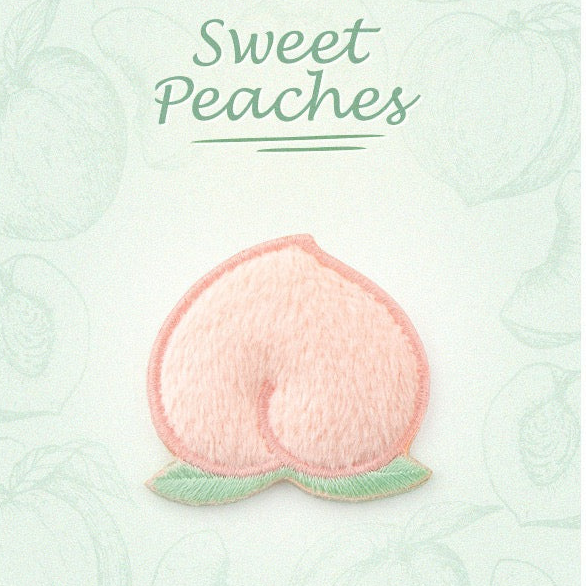 Sweet Peaches Patches(Stick-On) - CheerCove