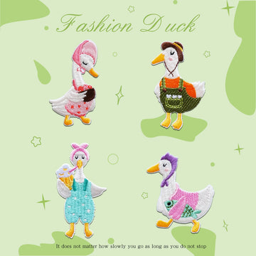 Funny Duck Embroidered Patches - Multiple Designs Available - CheerCove