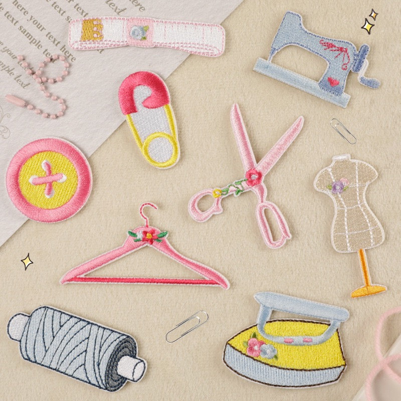 Sewing Tools Embroidered Patches - Multiple Designs Available - CheerCove