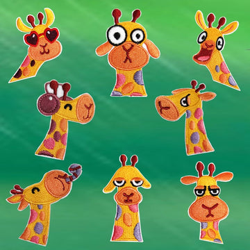 Giraffe Embroidered Patches - Multiple Designs Available - CheerCove