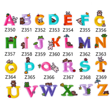 Animal Alphabet Embroidered Patches - CheerCove