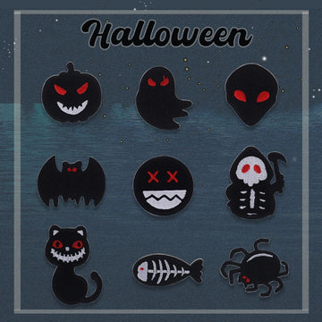 Halloween ② Embroidered Patches - Multiple Designs Available - CheerCove