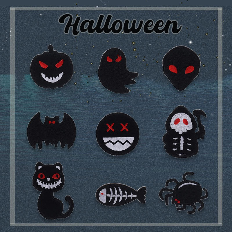 Halloween ② Embroidered Patches - Multiple Designs Available - CheerCove
