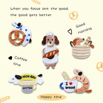 Baking Dog Patches(Stick-On) - CheerCove