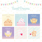 Sweet Dream Rabbit and Bear Embroidered Patches - Multiple Designs Available - CheerCove